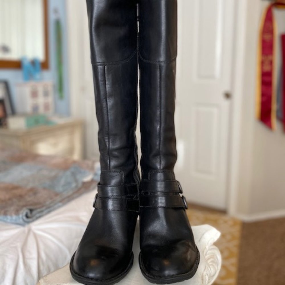Bornn Leather Moto Boots